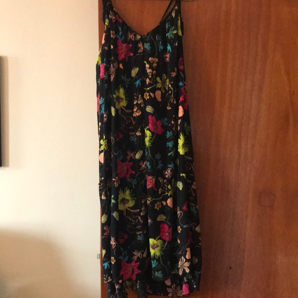 Neon floral dress